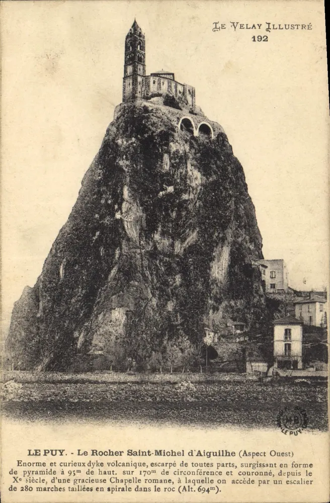 Le Puy - Der Rocher Saint-Michel d'Aiguilhe (Westlicher Blick) — Le Velay Illustré, n°192 - Vorderseite