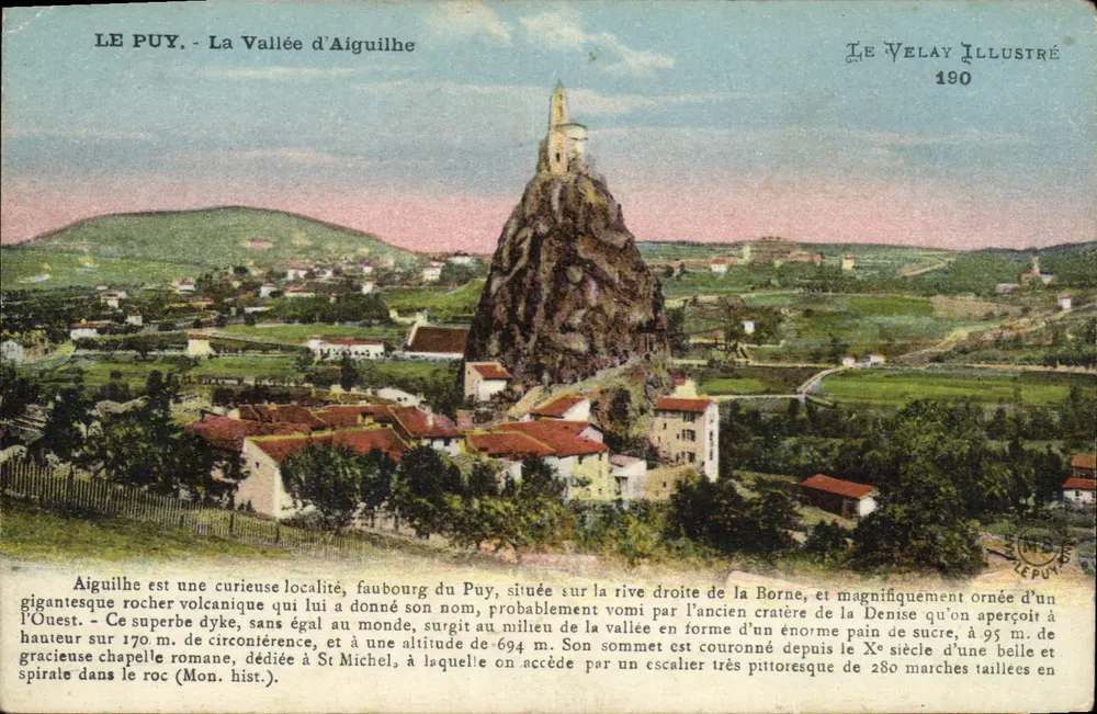Le Puy - A Vale do Aiguilhe — Le Velay Illustré 190 - Frente