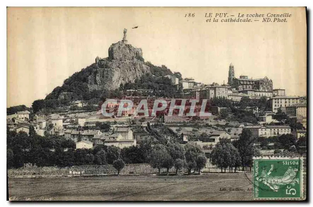 Le Puy — Le rocher Cornelle und die Kathedrale — ND. Phot. - Vorderseite