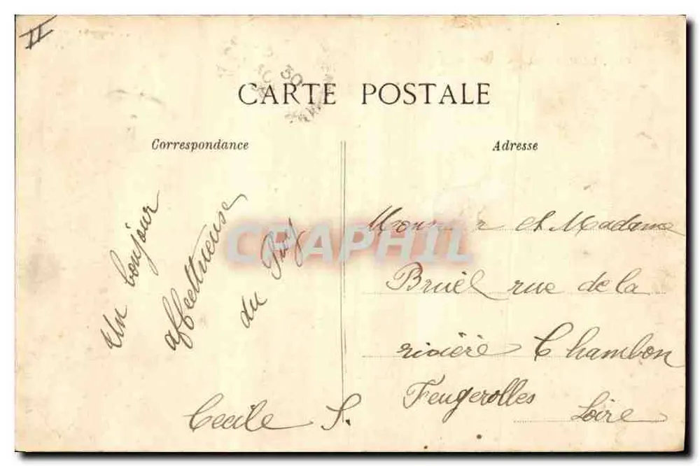Le Puy — O Ferro de Cavalo — editor anônimo, n° 4175 - Verso