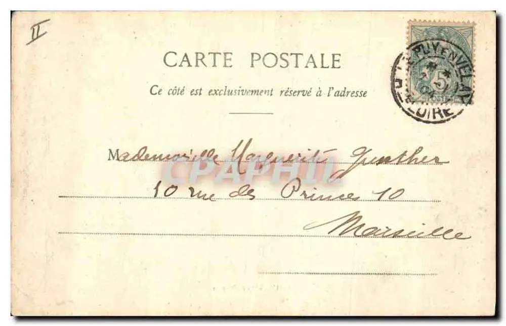 Le Puy — Vista de Espaly — Editor não identificado - Verso