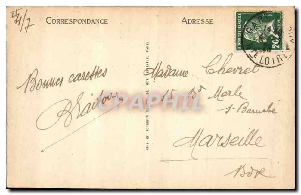 Le Puy - A Torre Panessac — editor LL, n° 88 - Verso