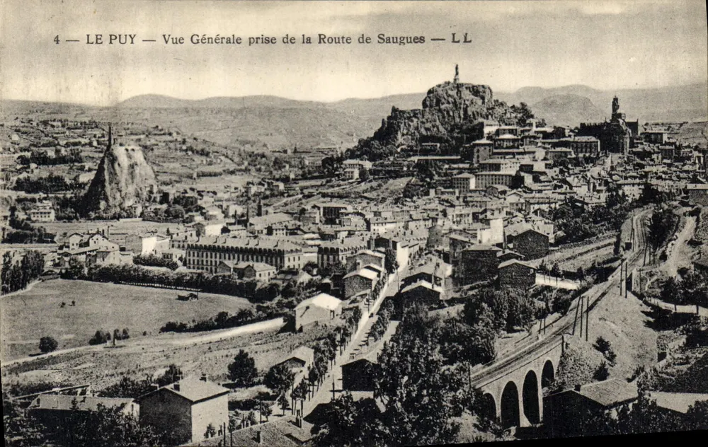 Le Puy — Allgemeine Ansicht vom Weg nach Saugues — LL - Vorderseite