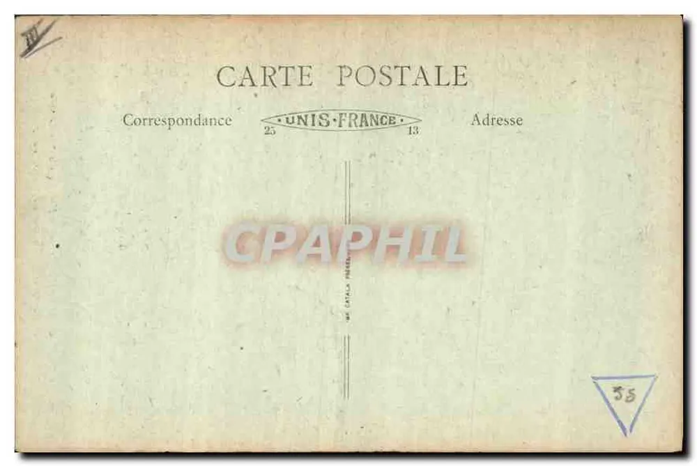 Le Puy (Haute-Loire) - Aufstieg zum Seminar und Aussicht auf den Rocher Corneille — B. F. 61 - Rückseite