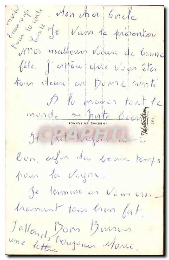 Flores e insetos — S. Bonelli — Impresso na França - Verso