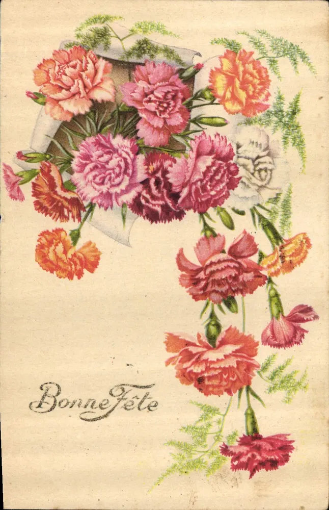 Bouquet peonies — Gelukkig verjaardag — Ansichtkaart - Voorkant