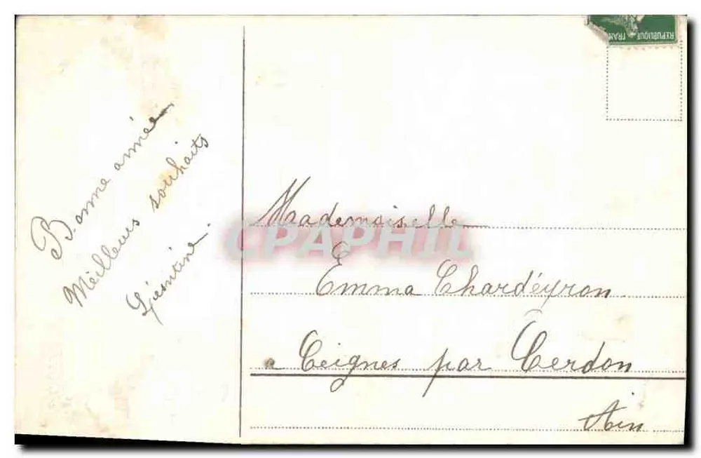 Crianças diante de uma porta — Boa Ano — Editor desconhecido, n° 245 - Verso