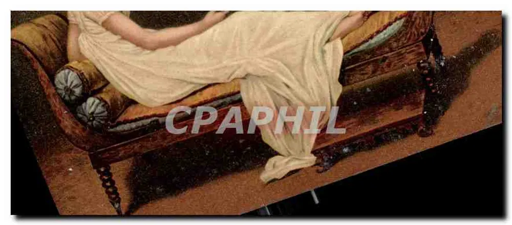 Femme allongée sur canapé — scène intérieure — K. F. Éditeurs, Paris - Awers