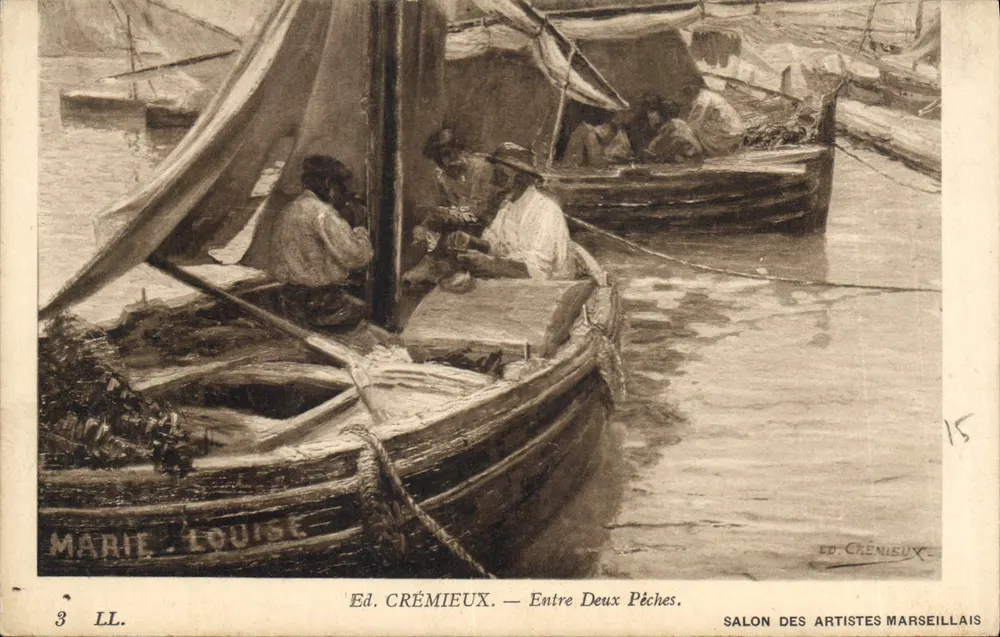 Entre Dois Pescados — Ed. CRÉMIEUX — Salão dos Artistas de Marselha - Frente