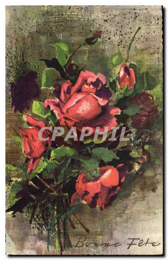 Bouquet van rozen — Gelukkige verjaardag — Edities Rhadania, Lyon - Voorkant