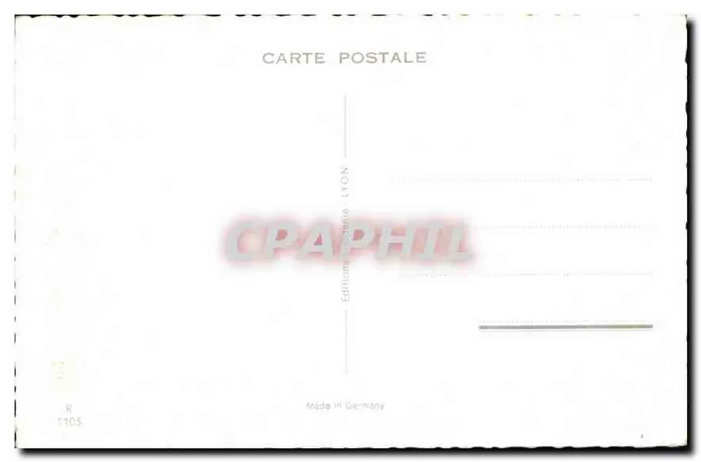 Bouquet bloemen — Feest — Editions Postale Lyon, n° 1103 - Achterkant