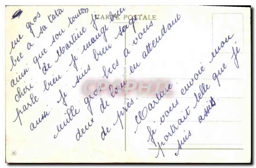 Menina sentada — com buquê — Imprensa Anônima - Verso