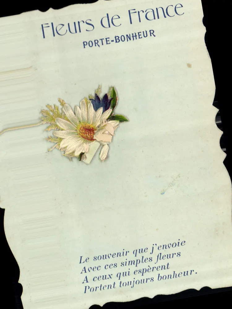 Fleurs de France — Glückwunsch — Verlag nicht sichtbar - Vorderseite