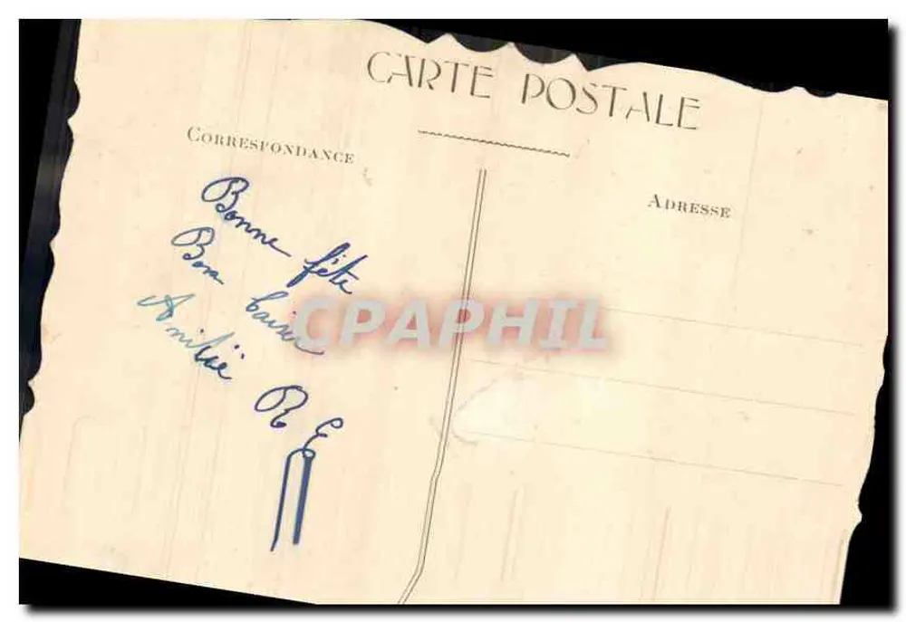 Fleurs de France — Glückwunsch — Verlag nicht sichtbar - Rückseite