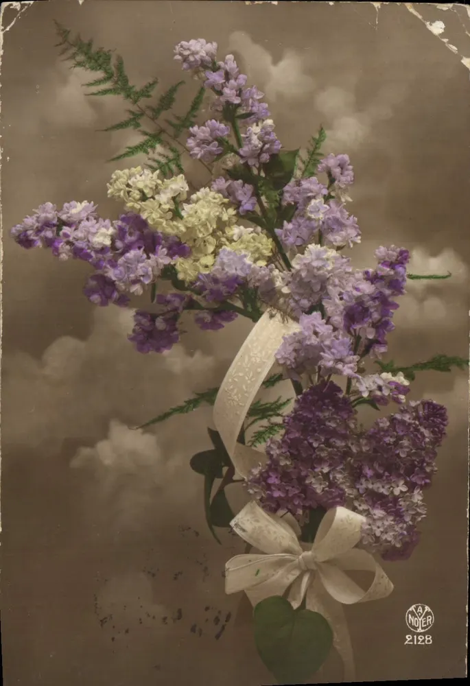 Bouquet de lilas — éditeur Noyer, n° 2128 - Frente