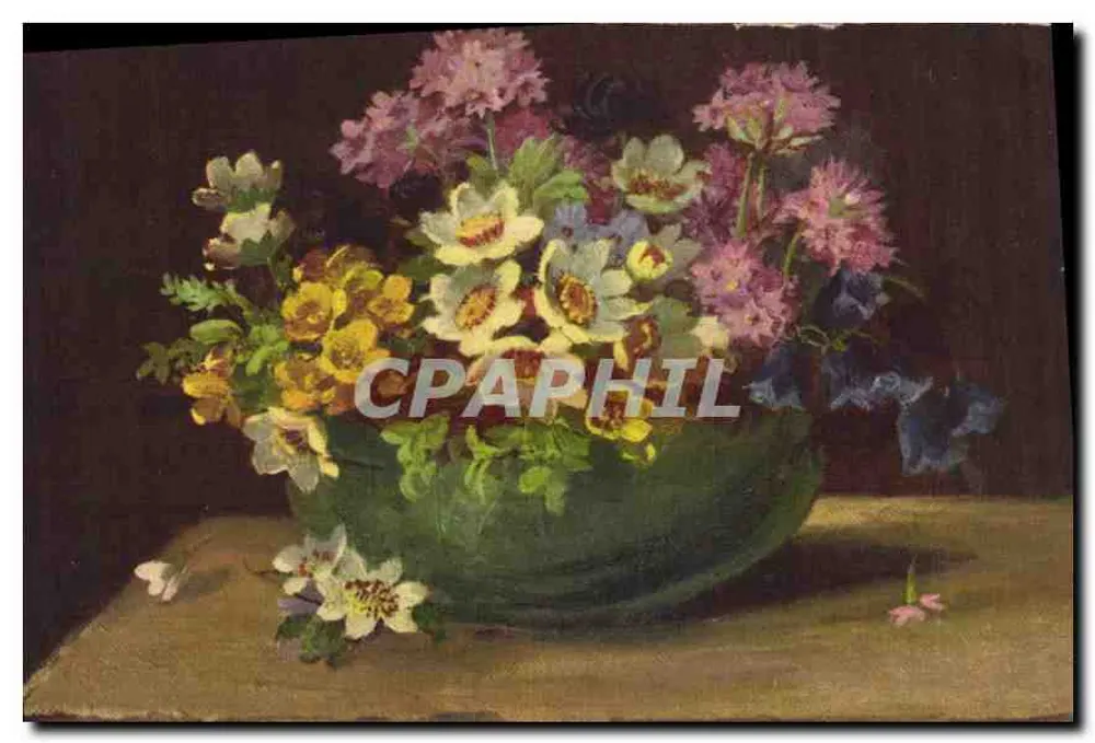 Arranjo de flores — pintura — editor não visível - Frente