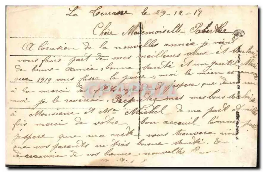 Margem de rio — buquê de flores — editor L. 206 - Verso