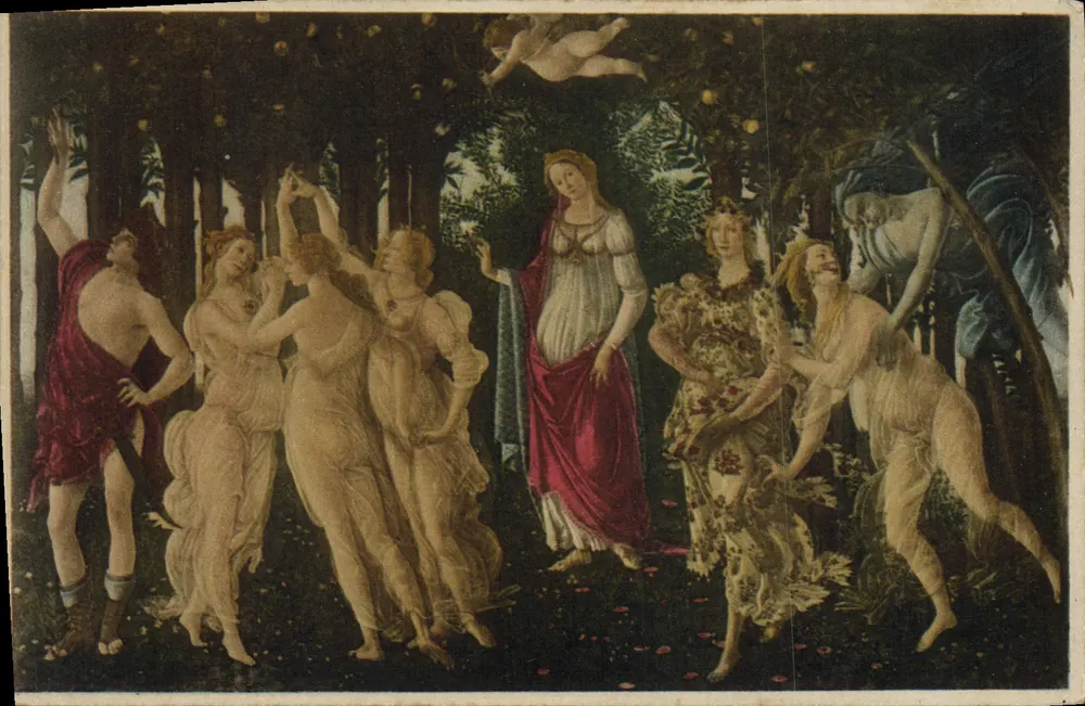 La Primavera — Sandro Botticelli — Galeria Uffizi, Florença - Frente