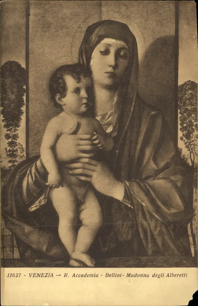 Madonna degli Alberetti — Werk von Bellini — Accademia von Venedig - Vorderseite