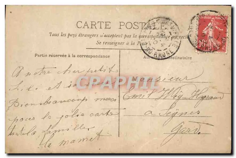 Criança em traje de marinheiro — Peixe de Abril — CIRCÉ n°4506 - Verso