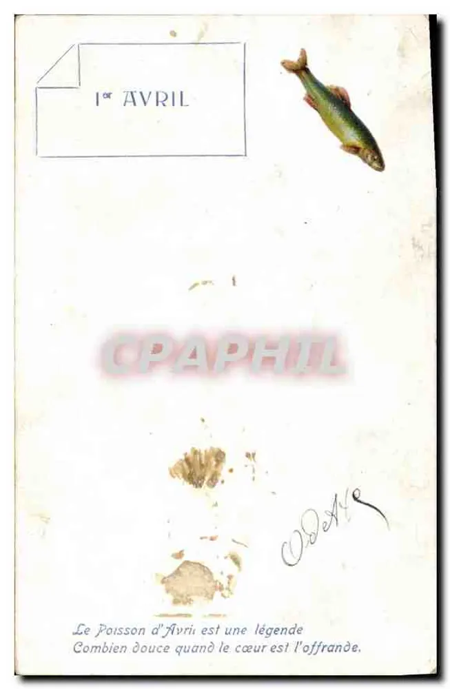 Poisson d'Avril — lenda e poesia — editor ODALIS - Frente
