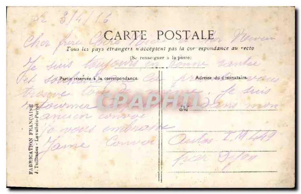 Rosas com motivos — edição Louis C. Léon — n° 311 - Verso