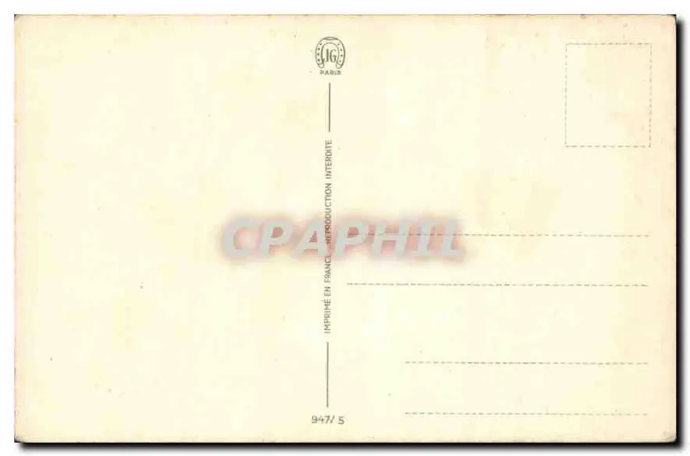 घंटियाँ और गुलाब - शुभ नववर्ष - प्रिंटर IG पेरिस, संख्या 947/5 - पीछे