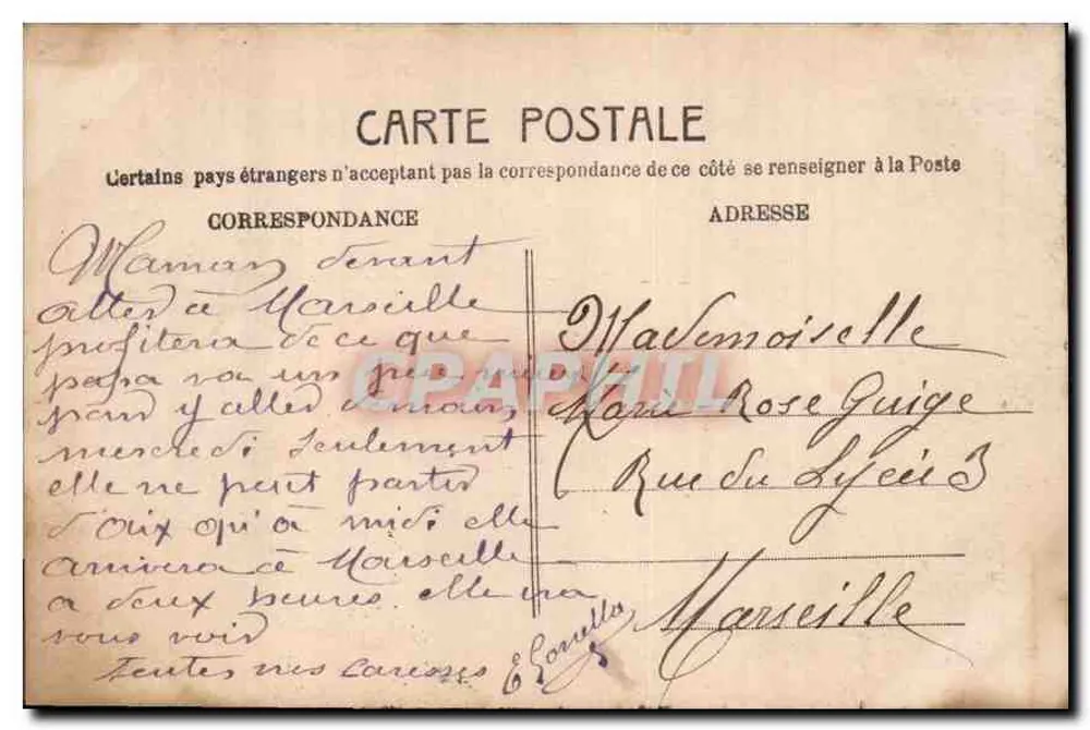 Jovem mulher em vestido roxo segurando um arco — Éditeurs d'Art, Paris - Verso