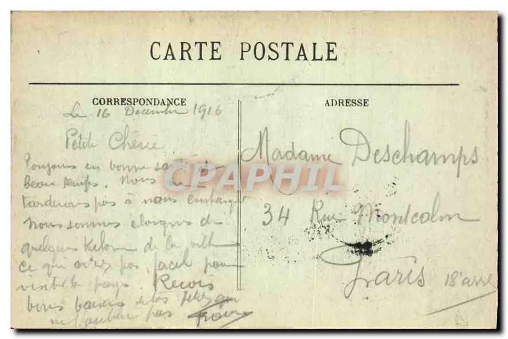 Marseille — Praça da Bolsa — E.L. n°106 - Verso