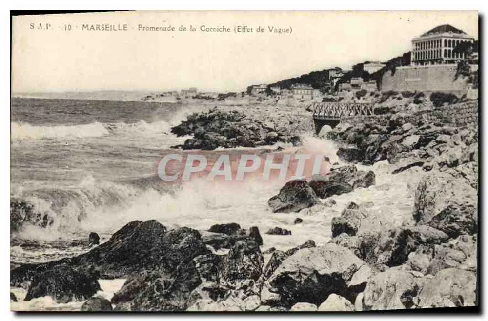 Marsella - Promenade de la Corniche (Efeto de Ola) - S.A.P. 10 - Anverso