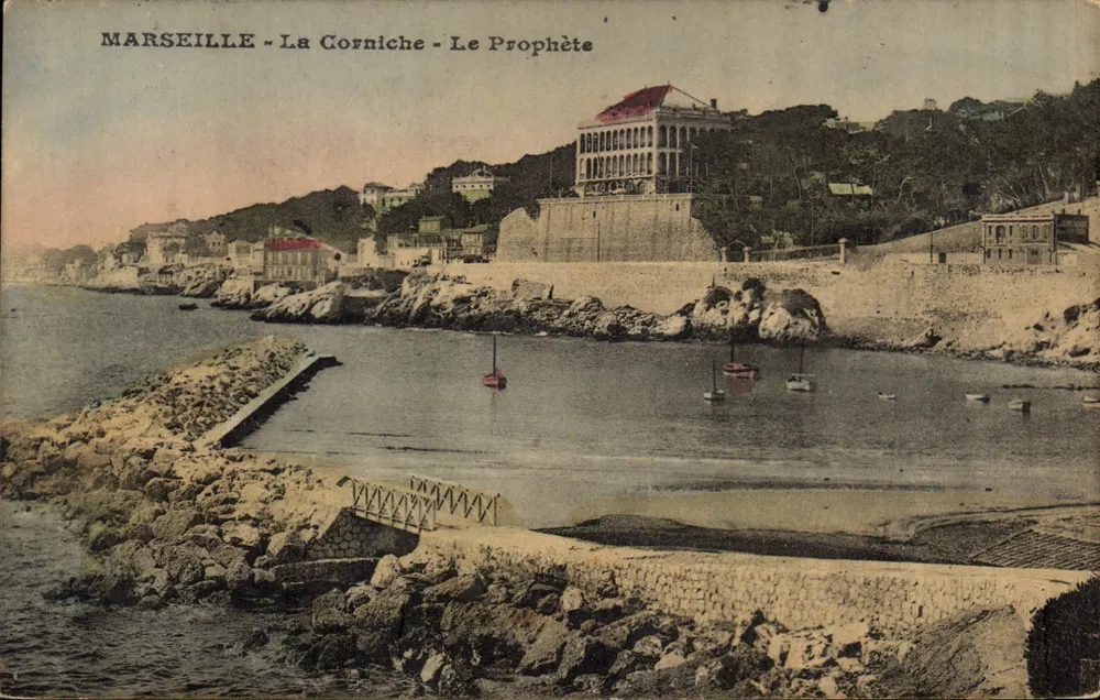 MARSEILLE - A Corniche - O Profeta — editor desconhecido, número de série não visível - Frente