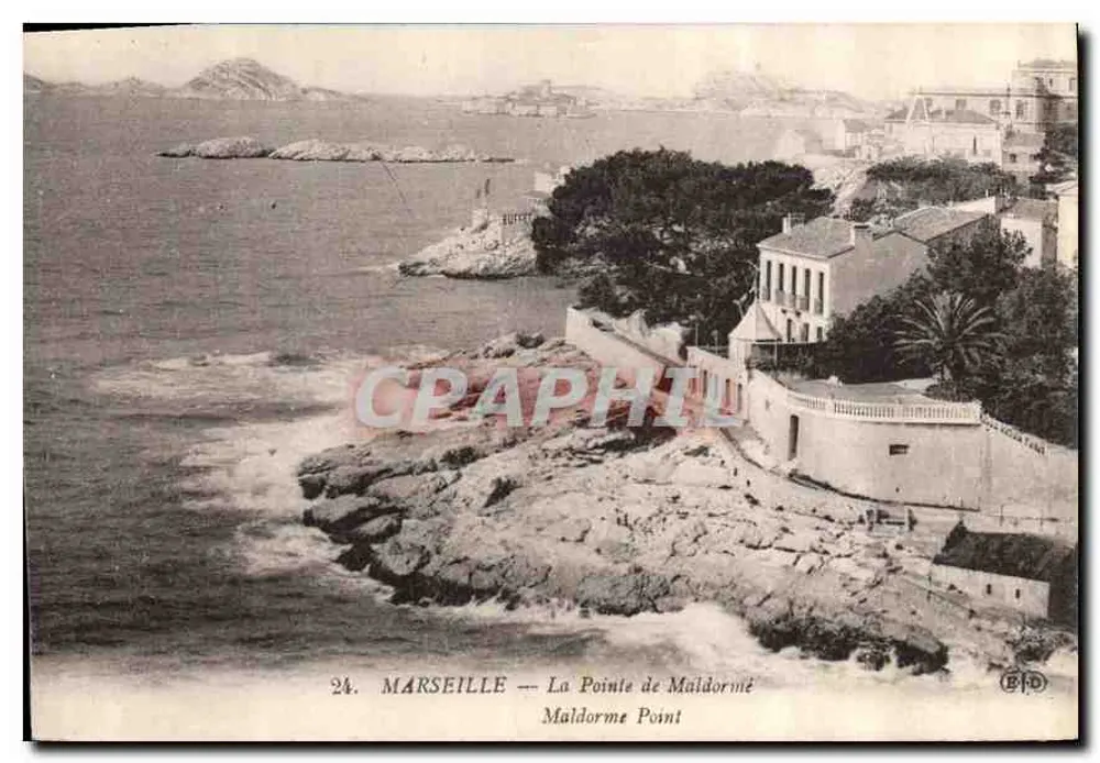 Marsylija — Wyspa Maldormé — Wydawca BFD, nr 24 - Awers