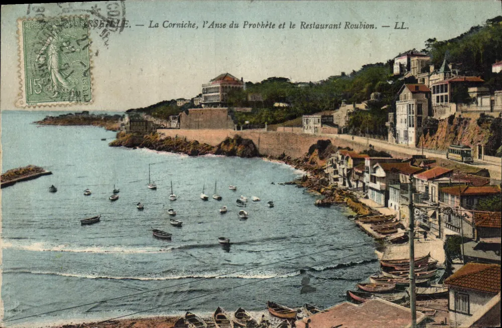 Die Promenade, Anse du Prothète und das Restaurant Roubion — LL. - Vorderseite