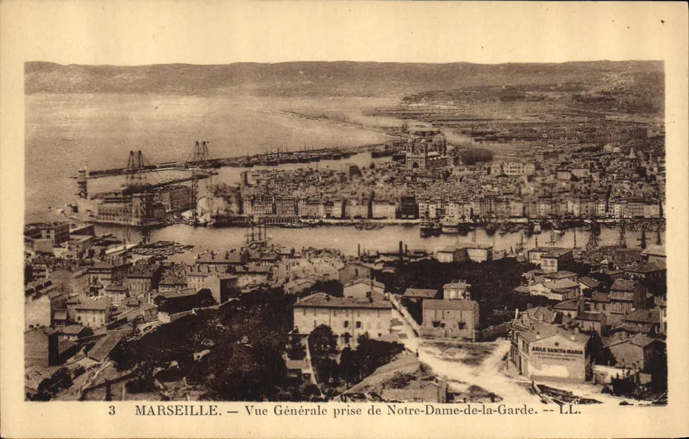 Marseille — Allgemeiner Blick von Notre-Dame-de-la-Garde — LL. - Vorderseite