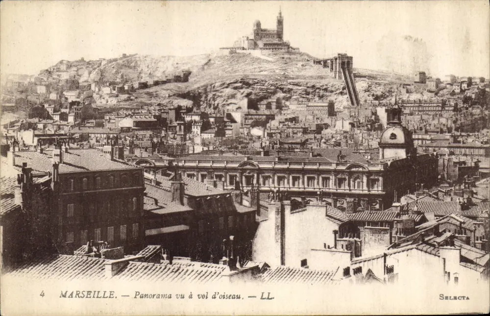 Marselha — Panorama visto de cima — Selecta - Frente