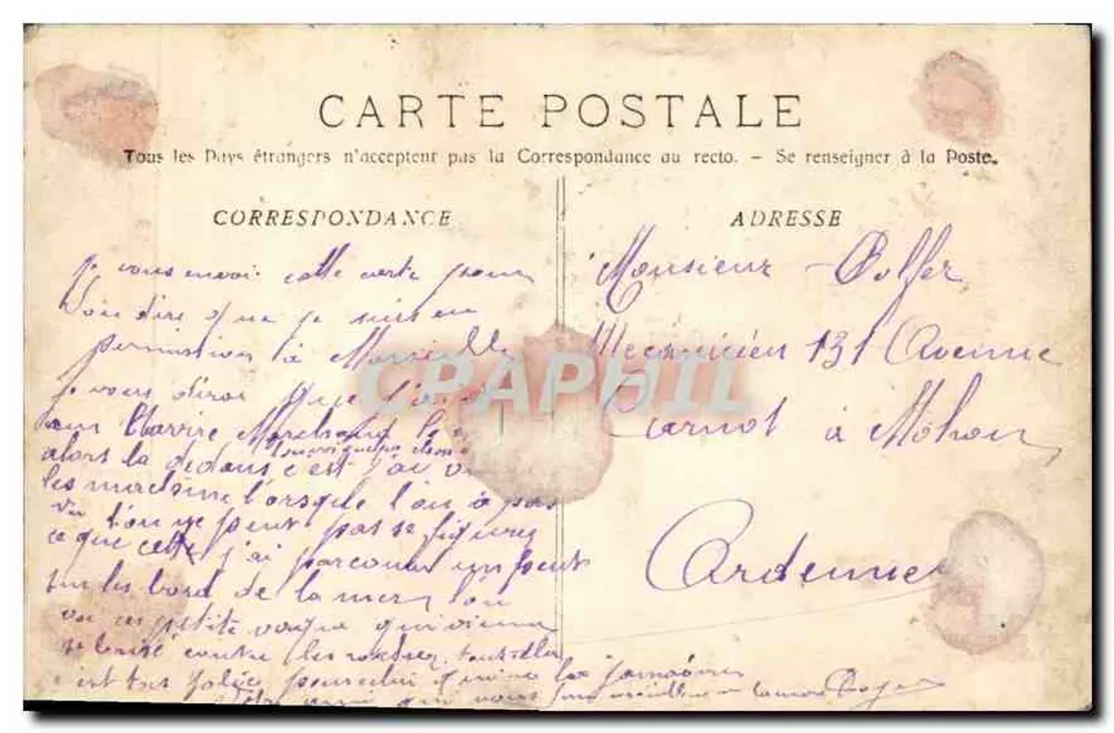 Marselha - A Porta de Aix — fototipia E. Lacour Marselha, n°3 - Verso