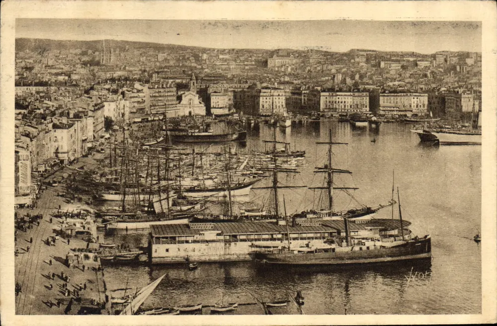 Marseille — Alter Hafen — Kunstausgabe YVON - Vorderseite
