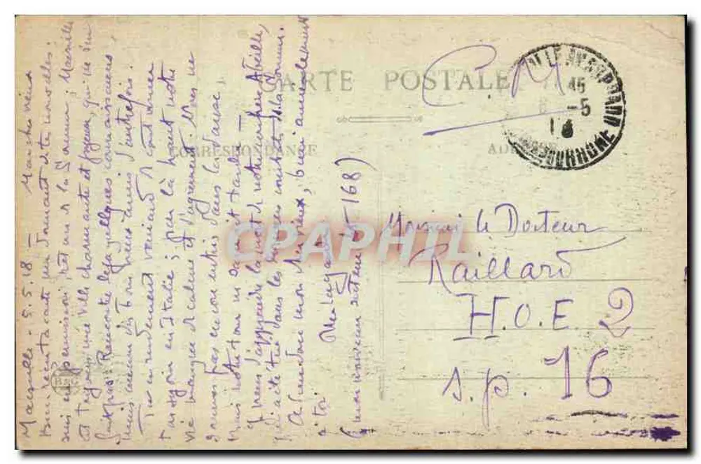 MARSEILLE — O Embarcadère do Pharo — BR - 1582 - Verso