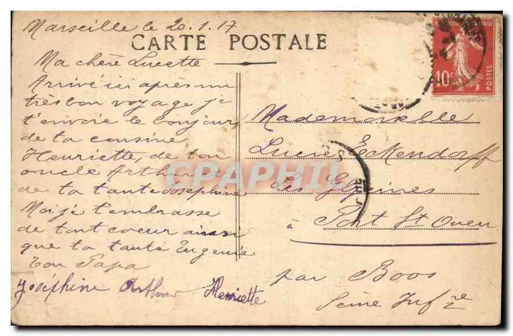 Marselha - Fontaine Cantini — vista da praça com coluna e estátuas — editor - Verso