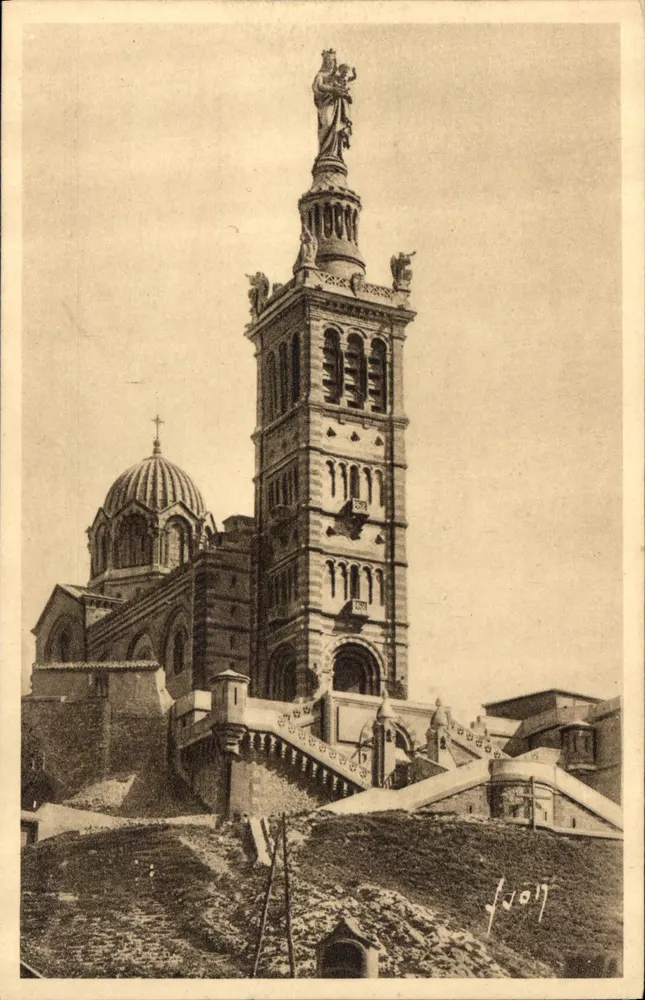 Marseille (Bouches-du-Rhône) — Basilique Notre-Dame de la Garde — Éditions d'Art Yvon, Paris - Vorderseite