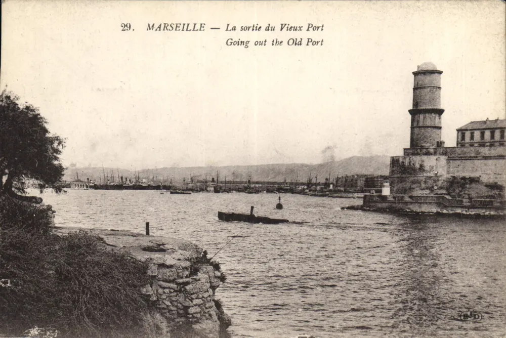 Marseille — Der Ausgang des Alten Hafens — Imp. E. Le Doley, Paris - Vorderseite