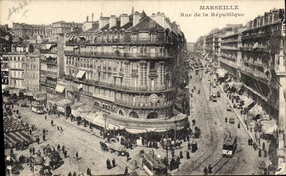 Marseille — Rue de la République met bioscoop Cinématographie — n°15 - Voorkant