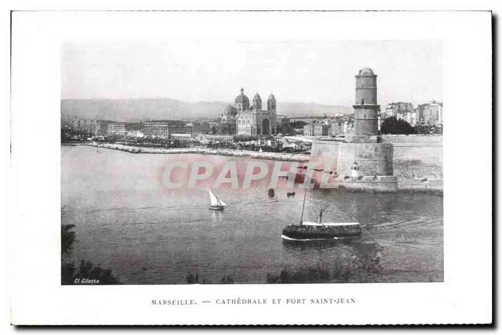 Marseille — Kathedrale und Festung Saint-Jean — Cl. Giletta - Vorderseite