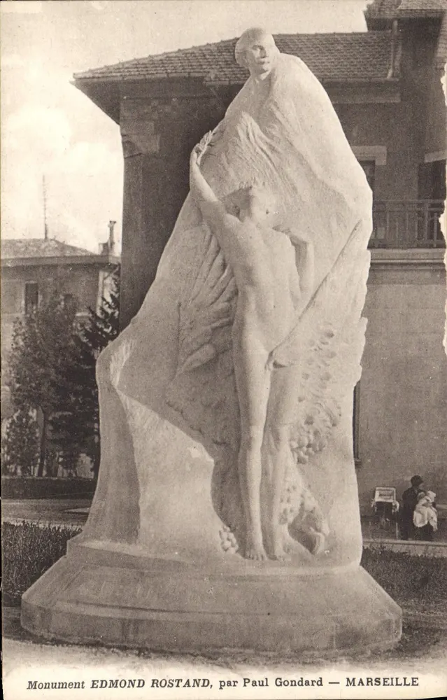 Edmond Rostand Denkmal — Marseille — von Paul Gondard - Vorderseite