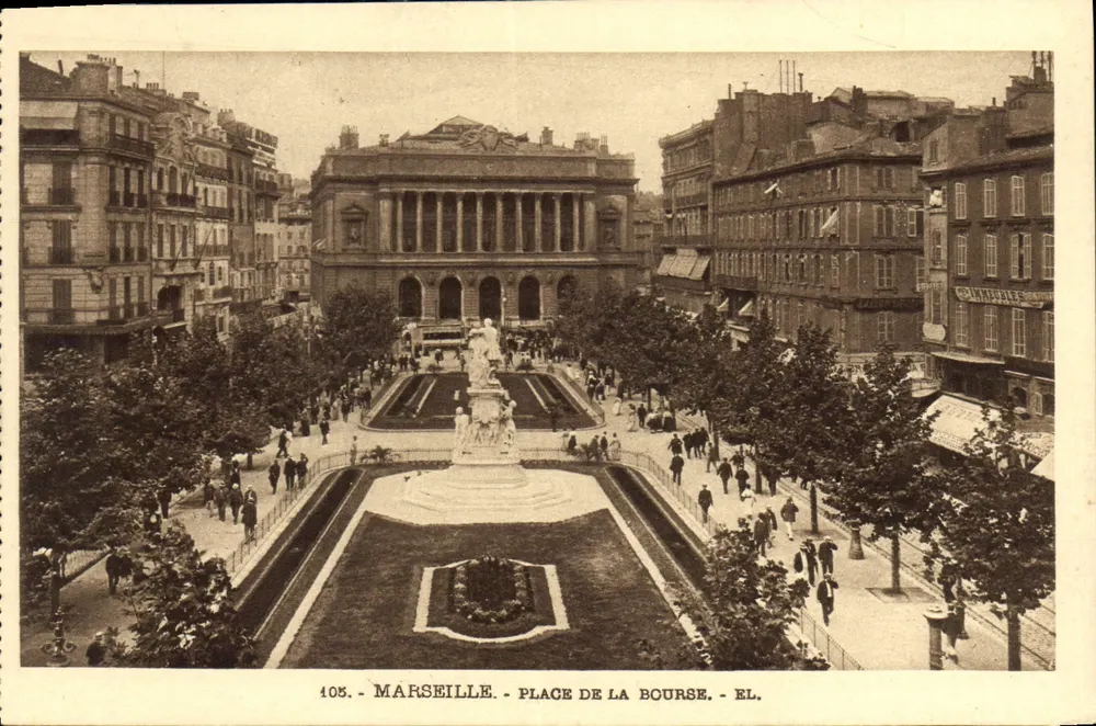 Marsylija — Plac Bourse — EL. nr 405 - Awers