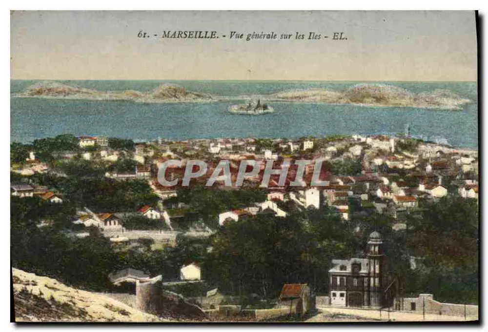 Marselha — Vista geral sobre as Ilhas — EL. - Frente