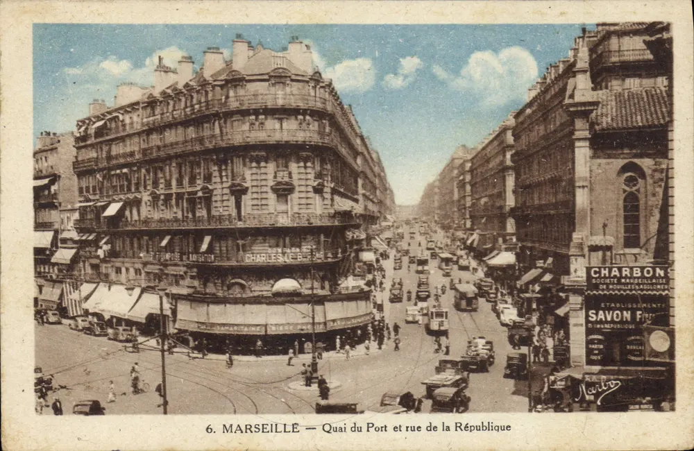Marseille — Quai du Port und Rue de la République — Verlag: Maître - Vorderseite