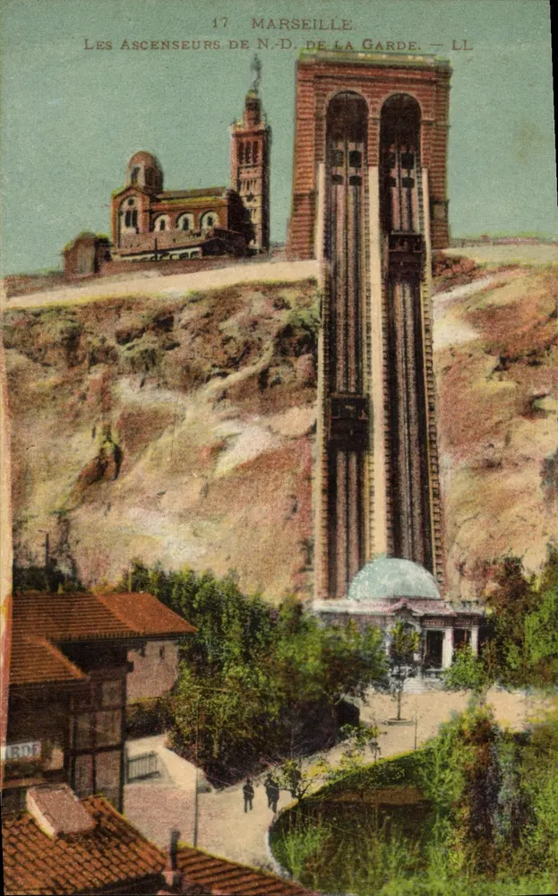 Marseille — Die Aufzüge der N.-D. de la Garde — LL - Vorderseite