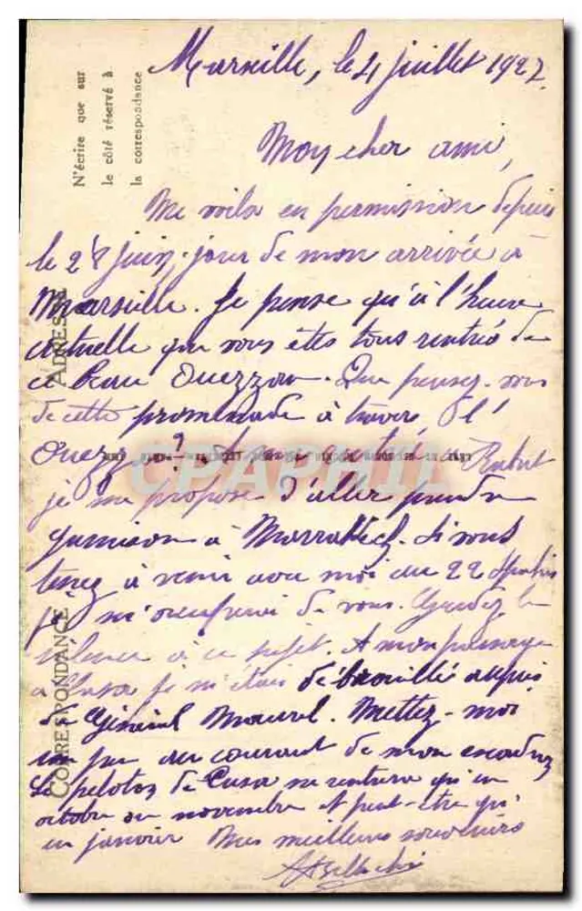 Marseille — Die Aufzüge der N.-D. de la Garde — LL - Rückseite