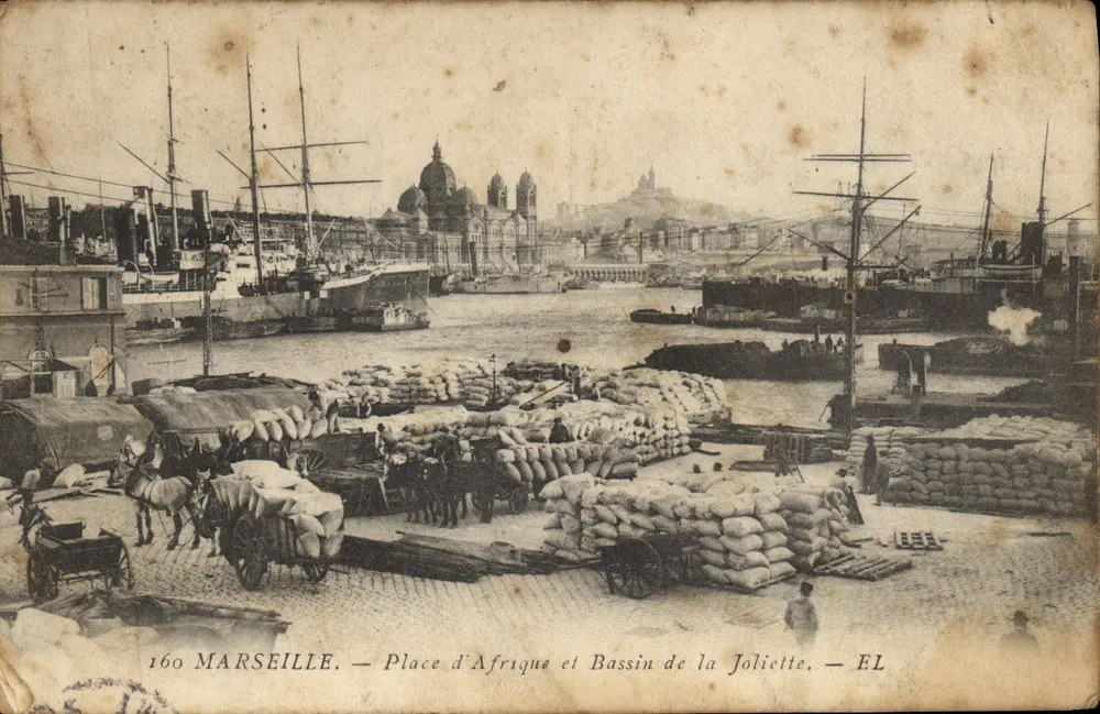 Marseille — Place d'Afrique und Bassin de la Joliette — EL, n° 160 - Vorderseite